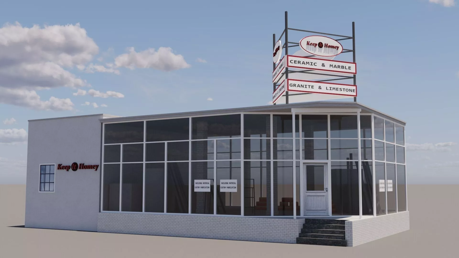 Keep it Homey Market Shop Low-poly 3D model