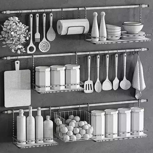 kitchen accessories089 3D model 6