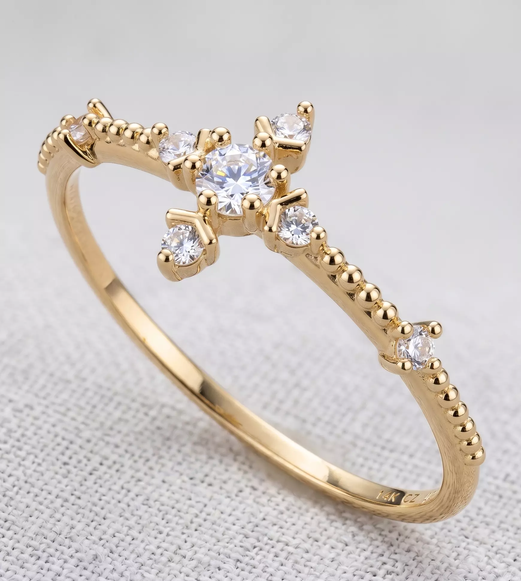 Five Below shop miss snowflake motive Ring 11 3D print model
