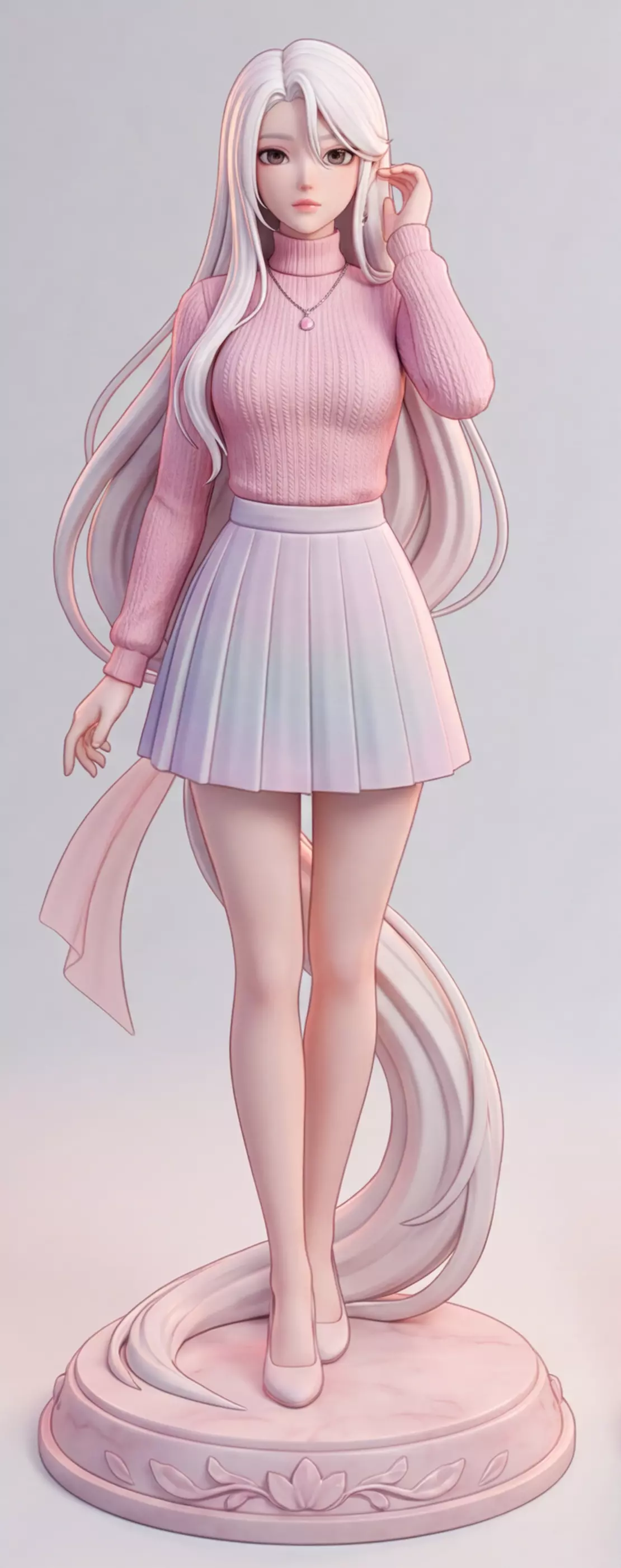 Kawaii Anime Figure 3D print model