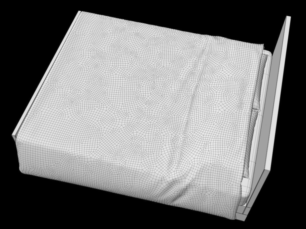 Single and Double Bed 3D model_23