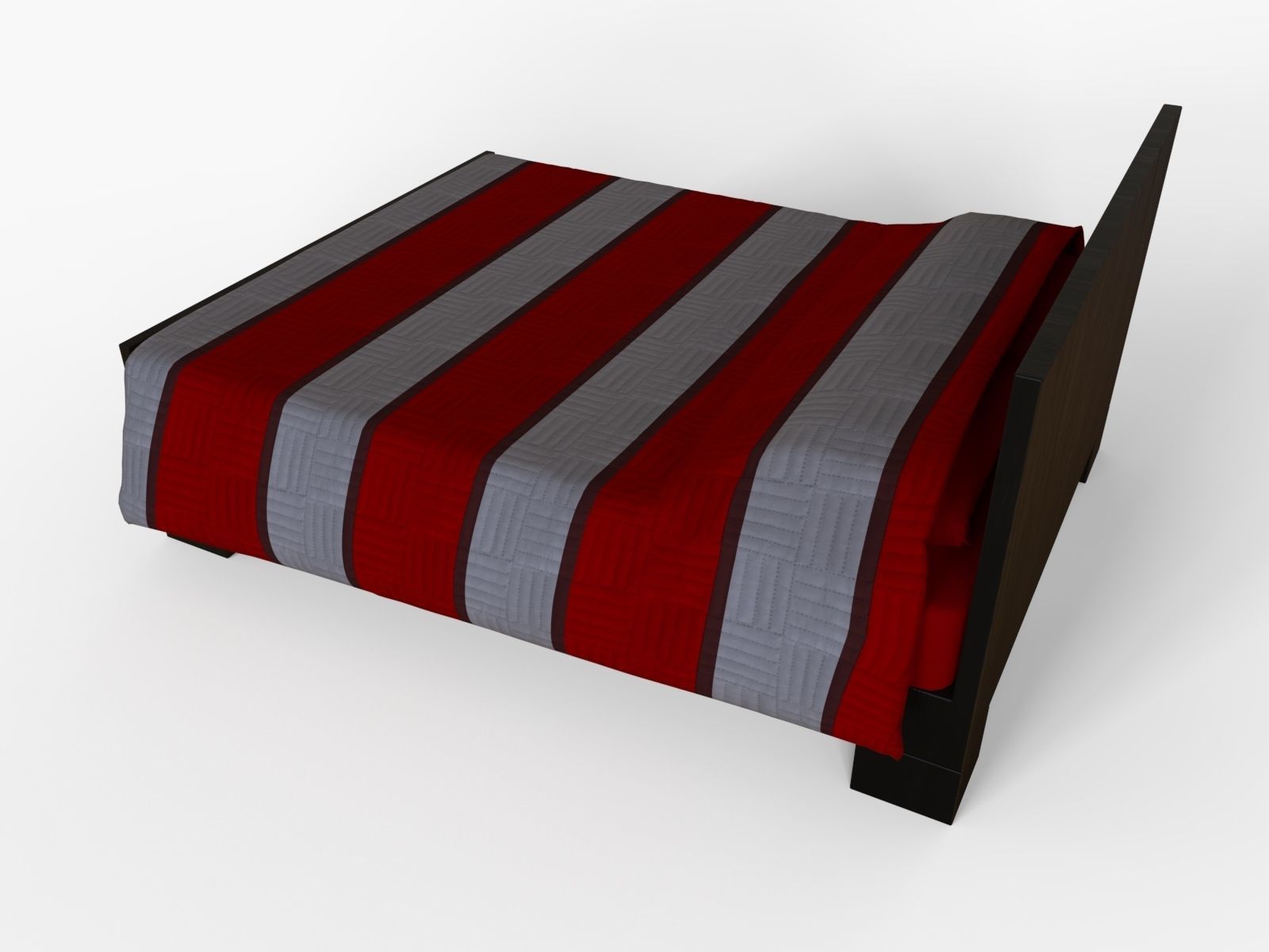 Single and Double Bed 3D model_6