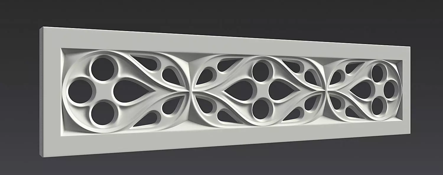 Gothic ornament 02 Free 3D model