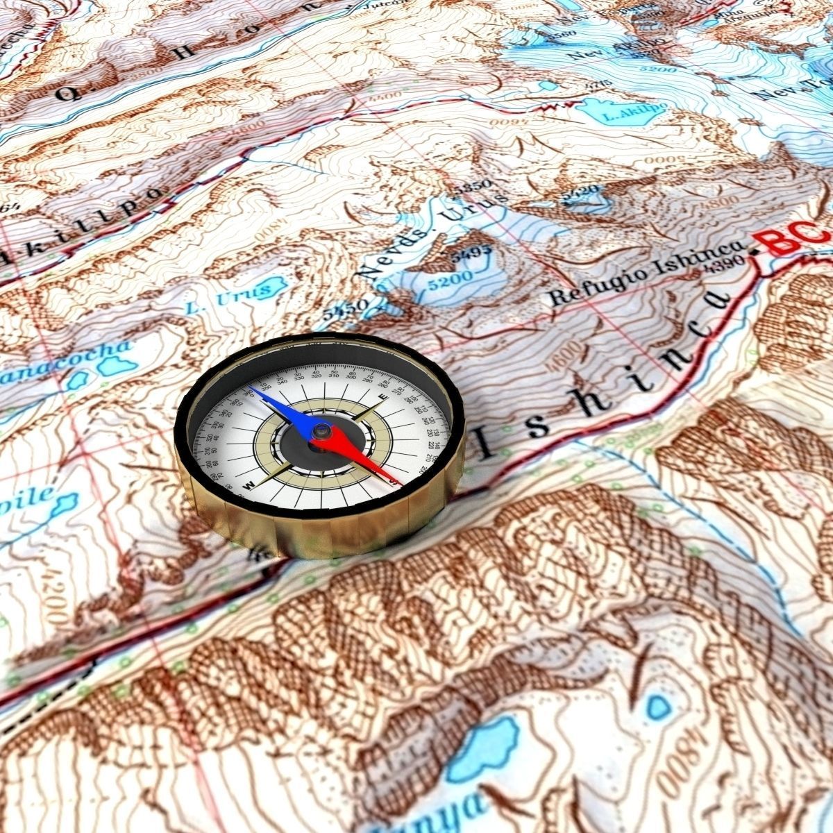 Compass 3D model_1