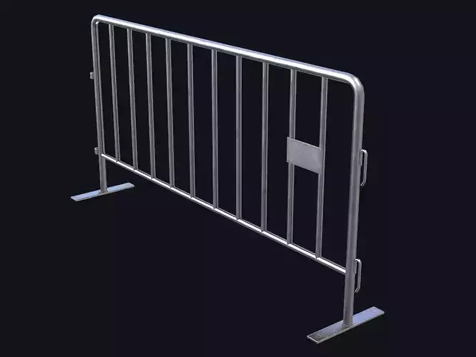 Metal Barrier Game Ready PBR