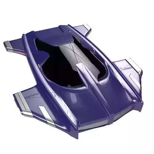 Hover car H3 3D model
