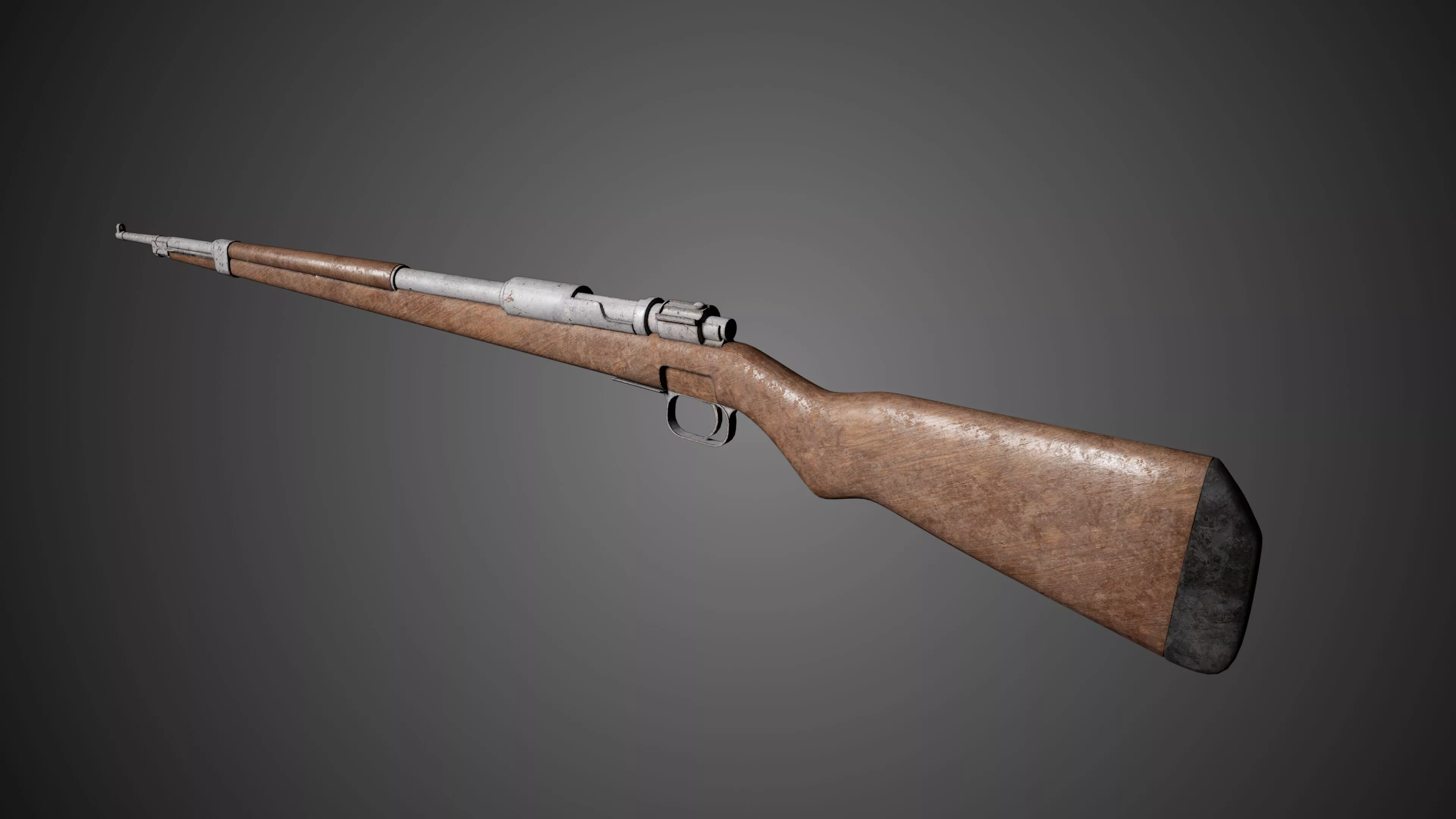 Rifle Lowpoly Low-poly 3D model