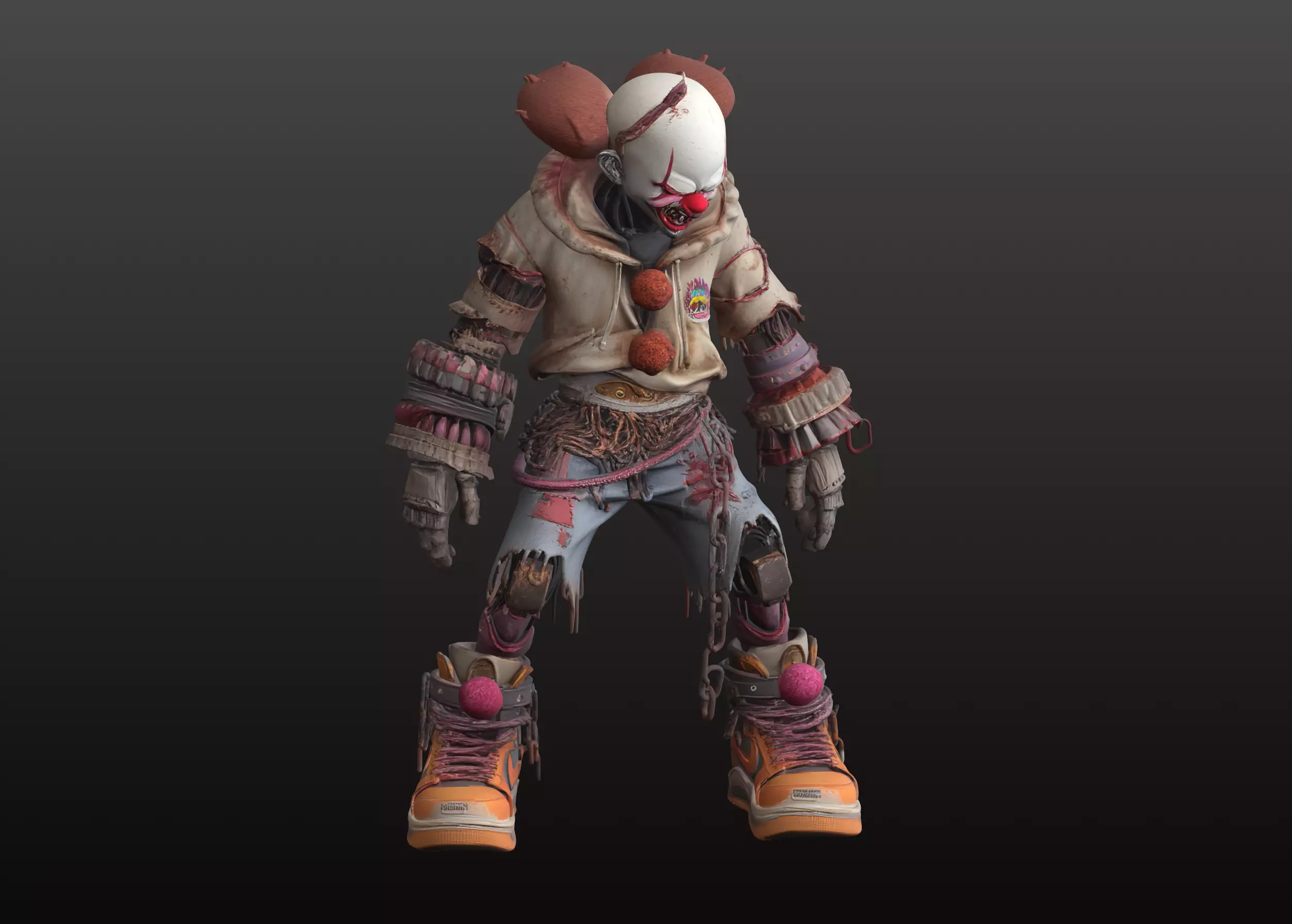 Horror Clown Figurine Cyber Nightmare Collectible Edition 3D print model