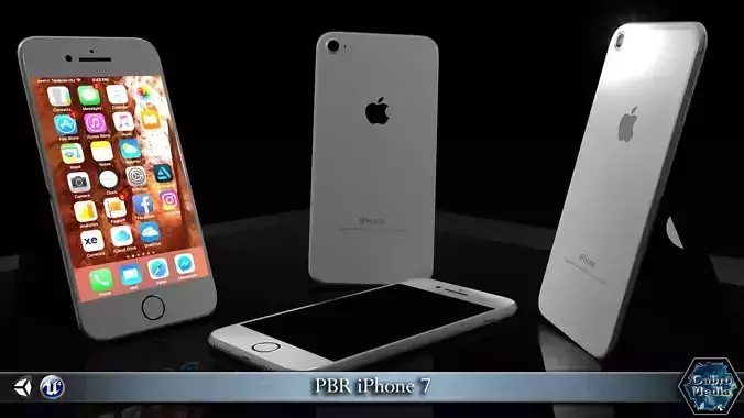 PBR iPhone 7 Low-poly 3D model