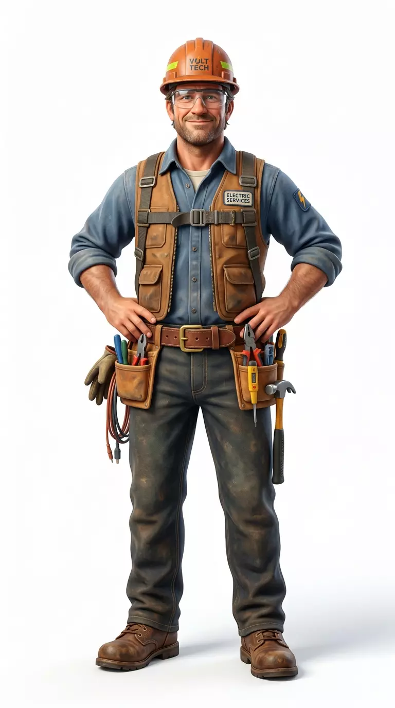 Electrician Labor Day 3D Model 3D print model