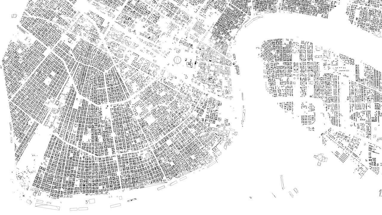 New Orleans Downtown Streets and Buildings 3D model_7