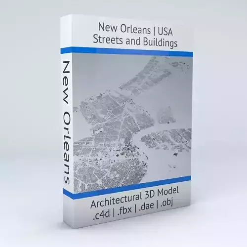 New Orleans Downtown Streets and Buildings