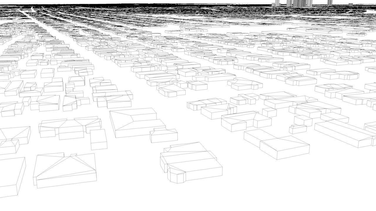 New Orleans Downtown Streets and Buildings 3D model_6