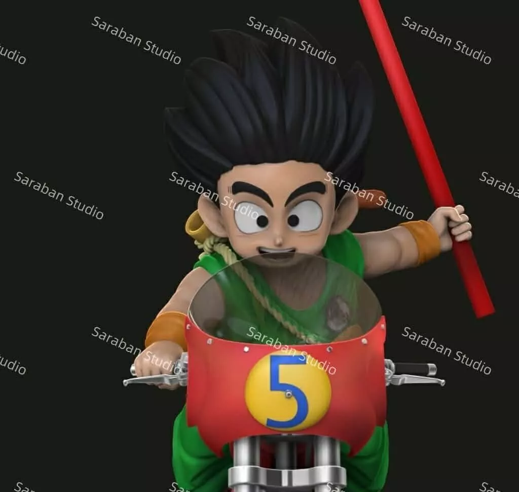 GokuKid Bike - STL File For 3DPrinting 3D print model