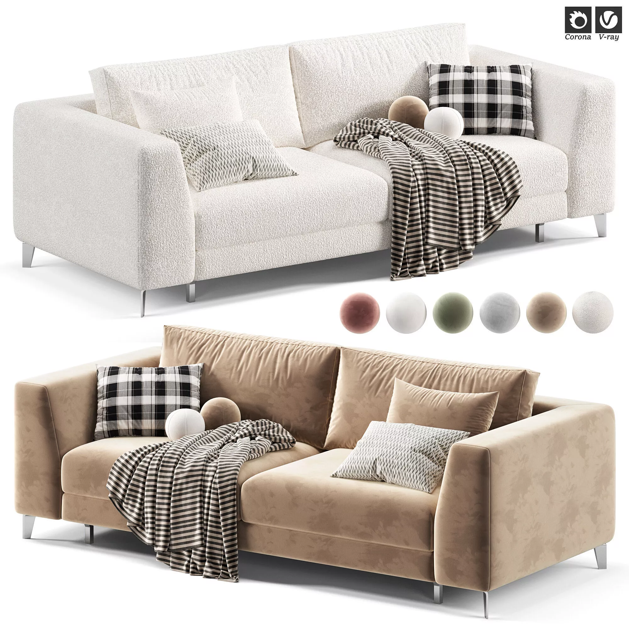 Blanc Sofa Modern By Skdesign 3D model