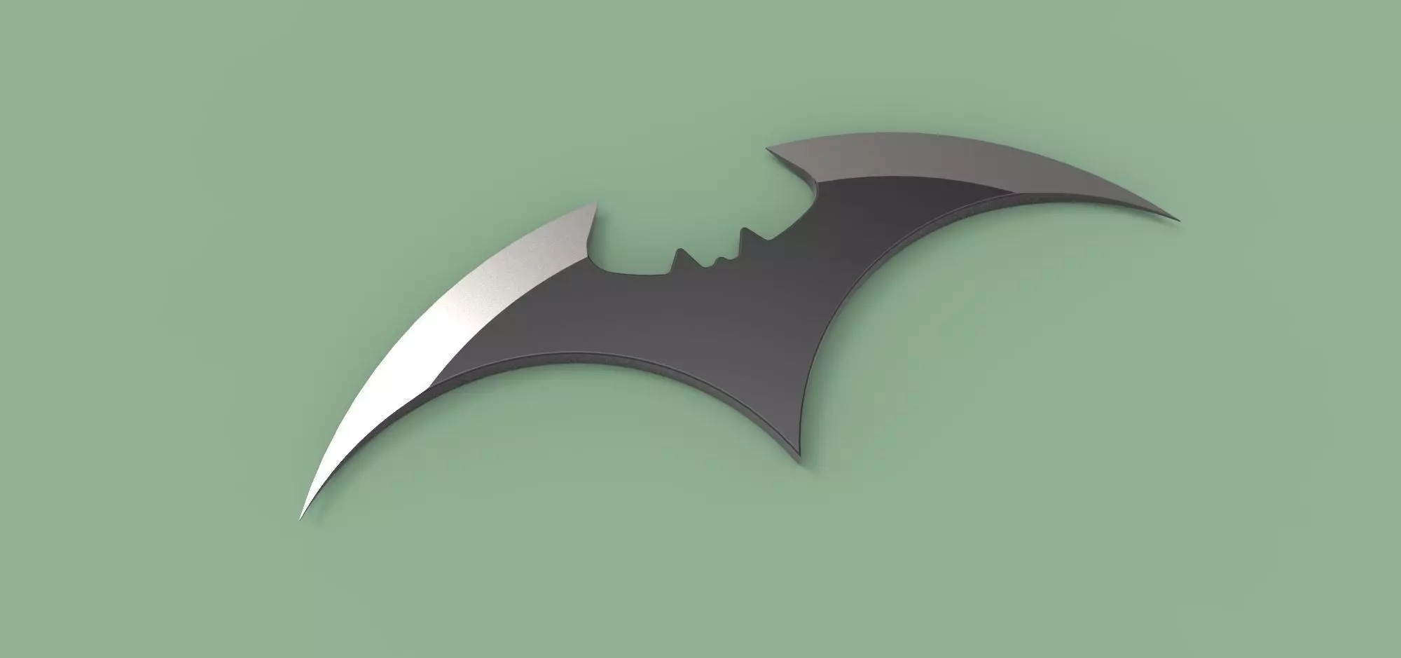 Bat Wing Throwing Blade 3D print model