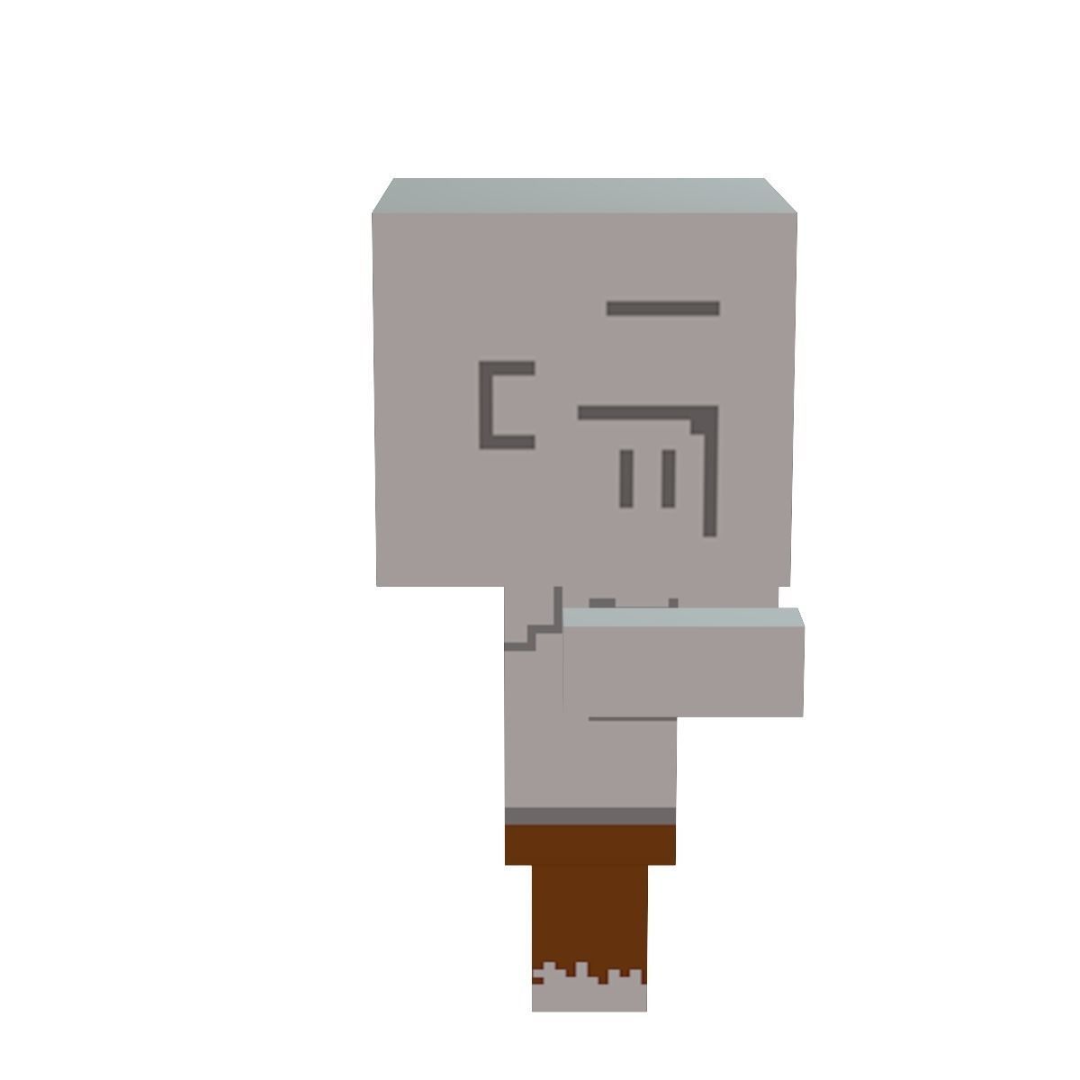 Block Zombies Game Ready Low-poly 3D model_19