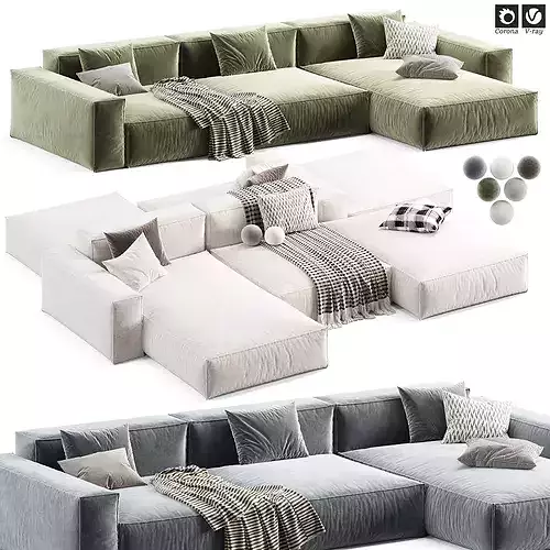 MODO Corner Sofa By Beds 3D model 3