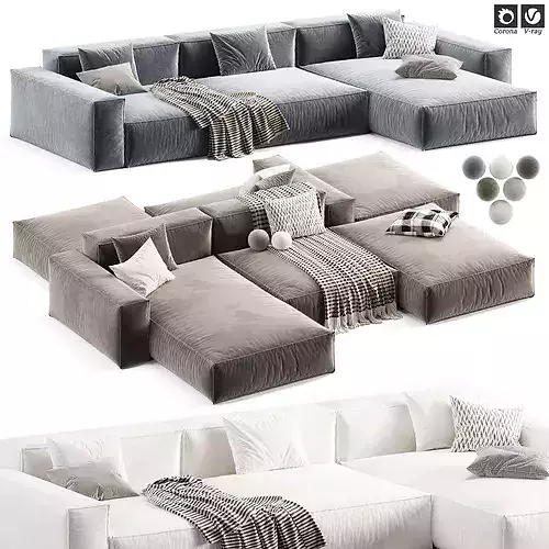 MODO Corner Sofa By Beds 3D model