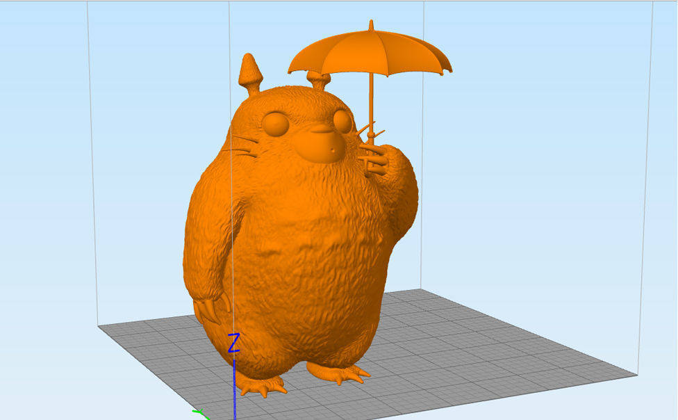 Totoro - Umbrella 3D print model_1