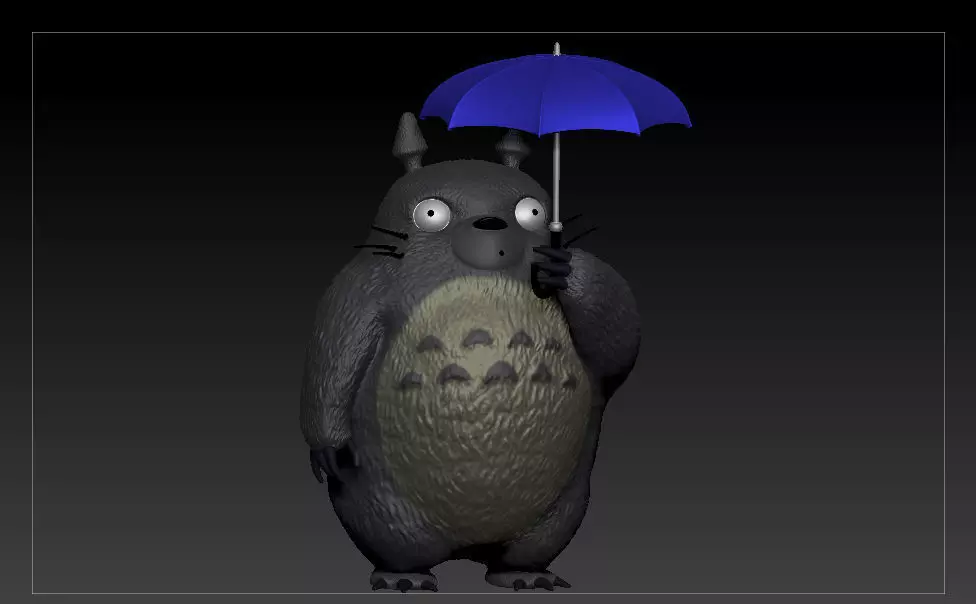 Totoro - Umbrella 3D print model_0