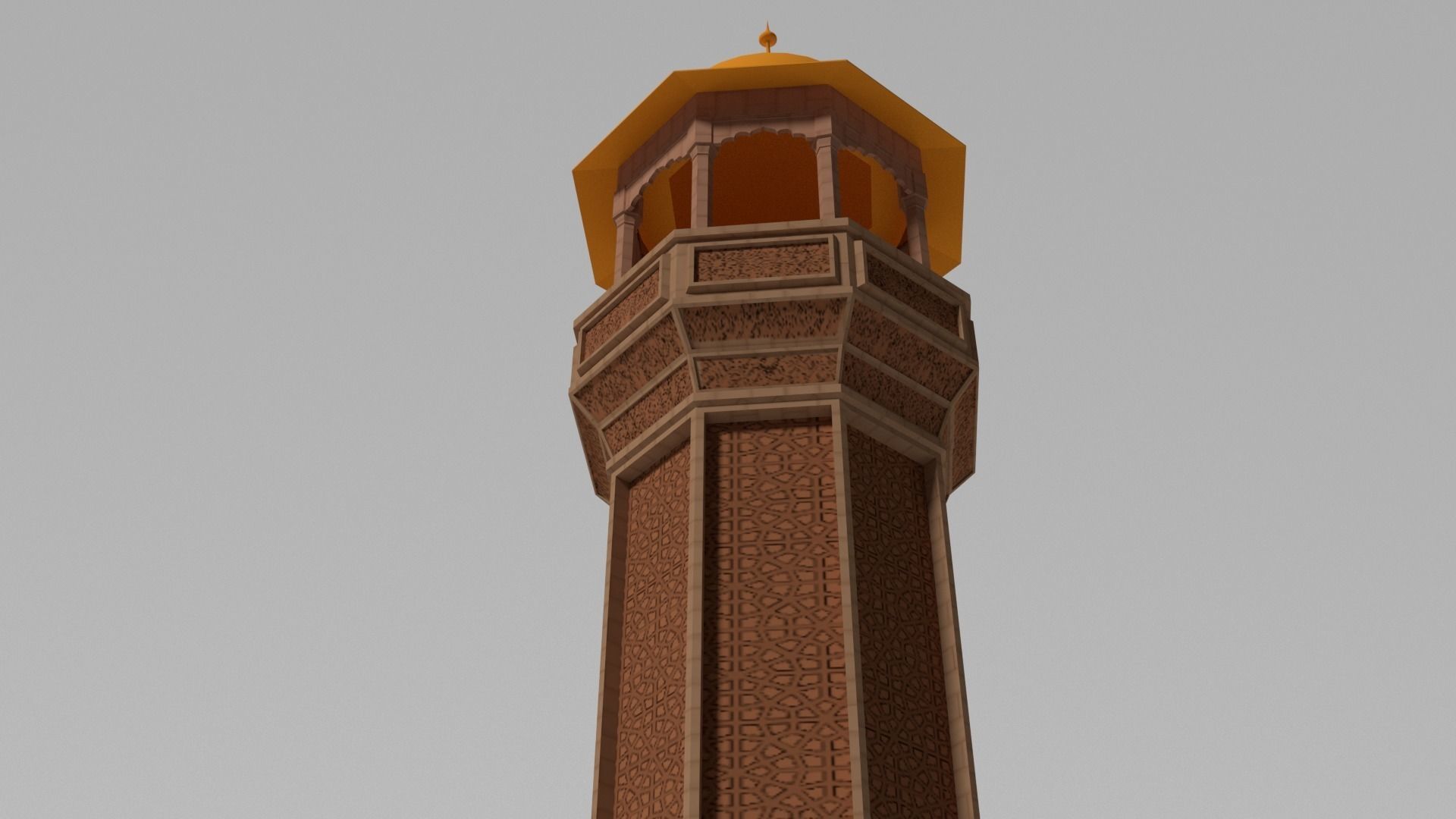 Minaret islamic - islamic Low-poly 3D model_6