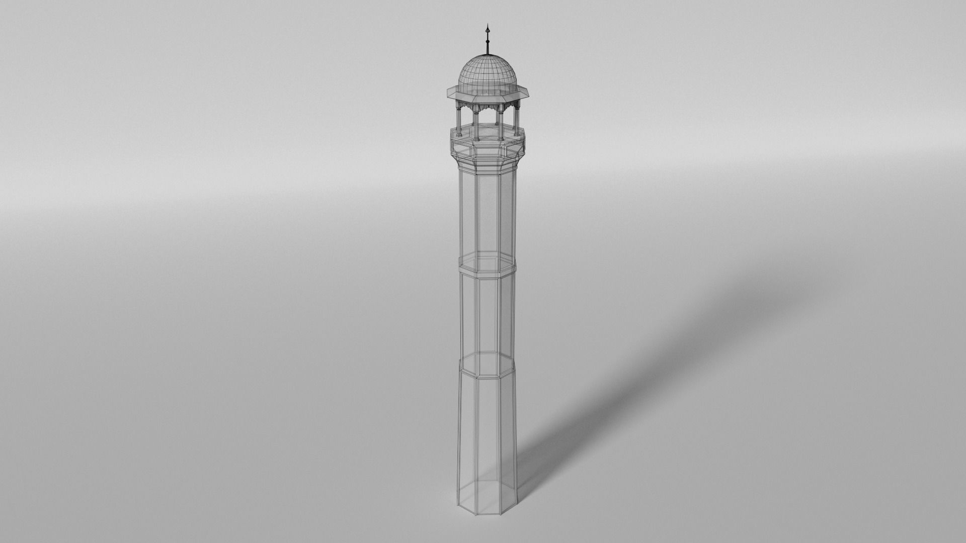 Minaret islamic - islamic Low-poly 3D model_8