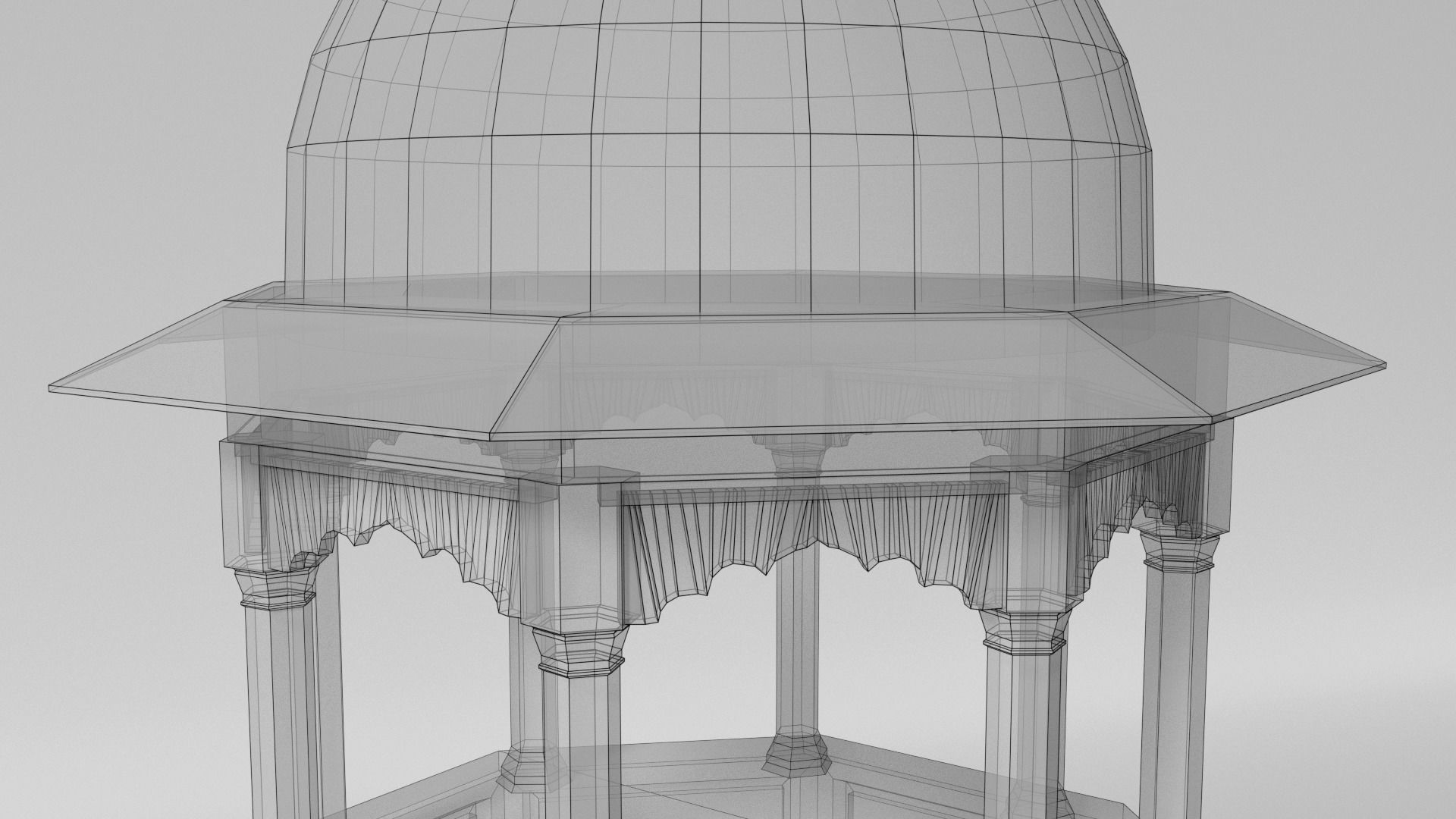 Minaret islamic - islamic Low-poly 3D model_10