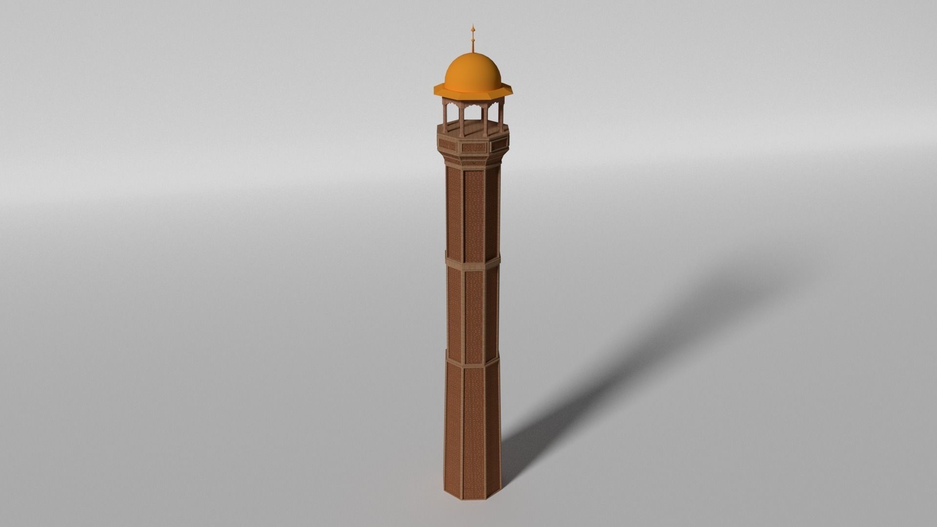 Minaret islamic - islamic Low-poly 3D model_0