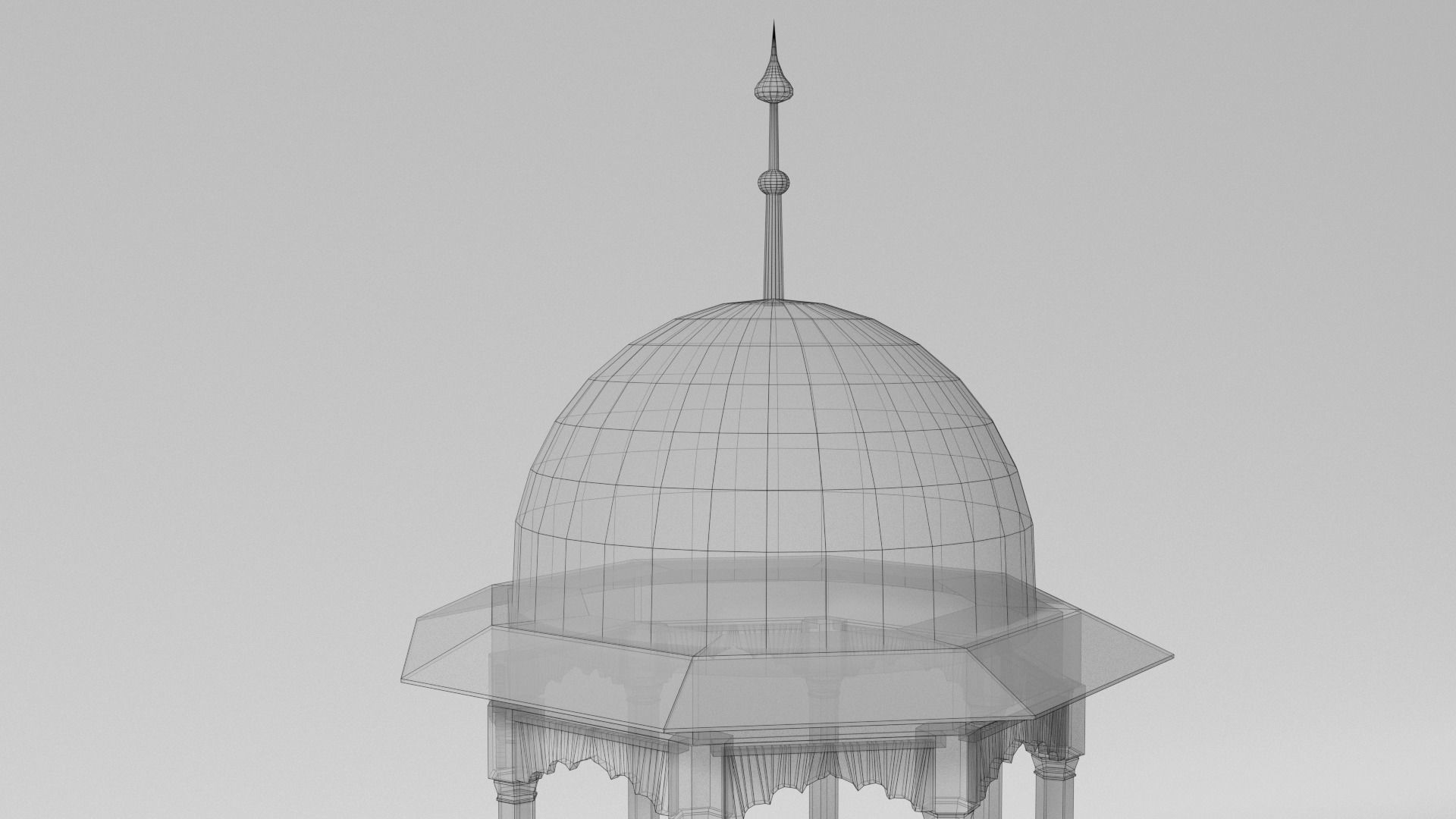 Minaret islamic - islamic Low-poly 3D model_11