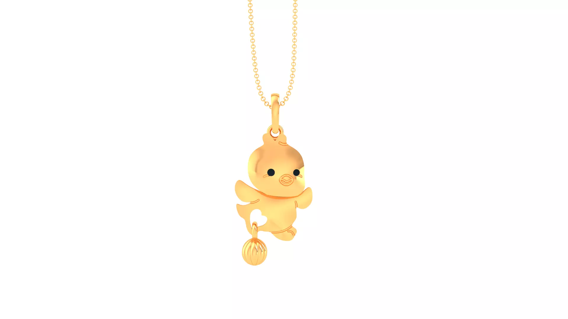 SILVER AND GOLD KIDS PENDANT 3D print model