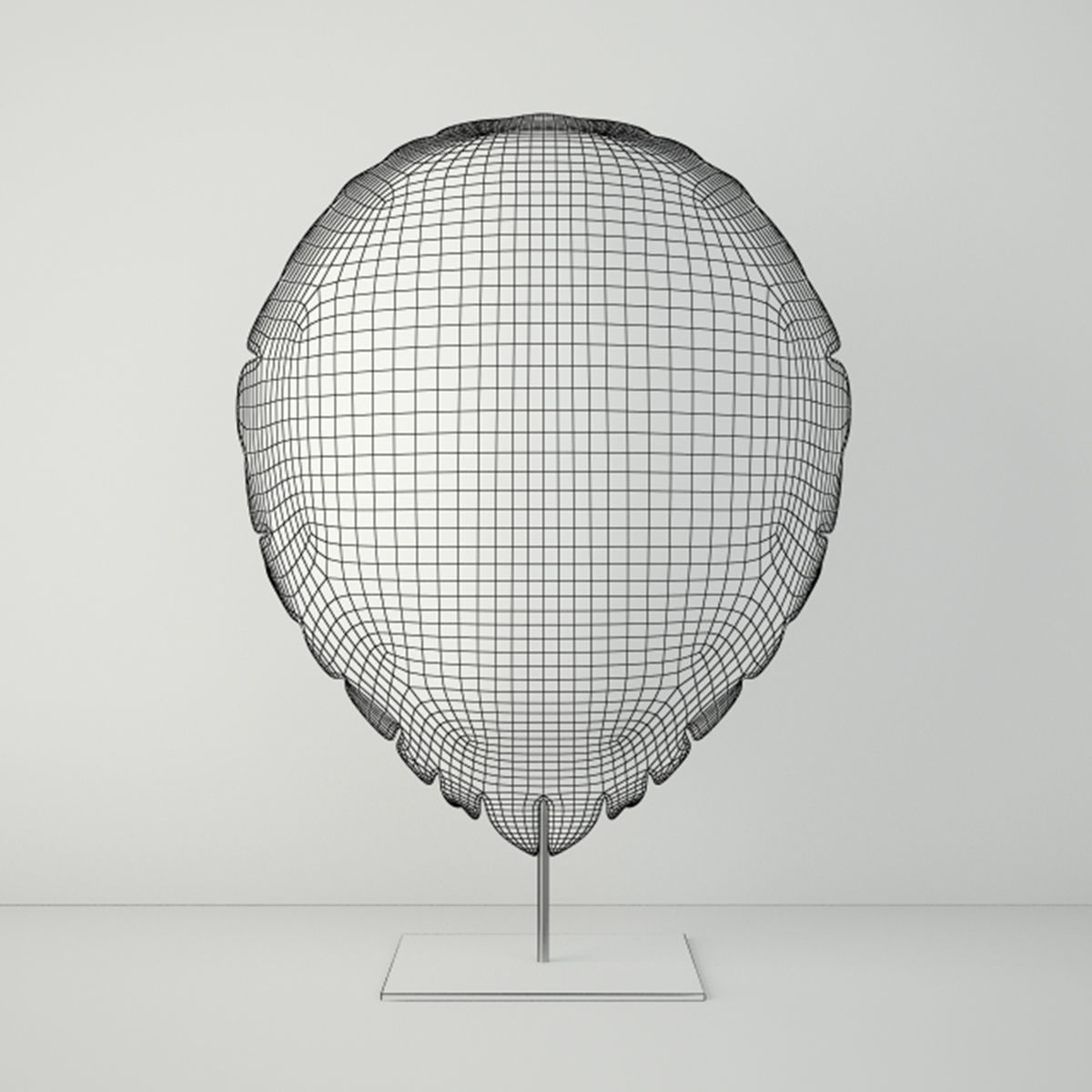 Faux Turtle Shell Sculpture 3D model_4