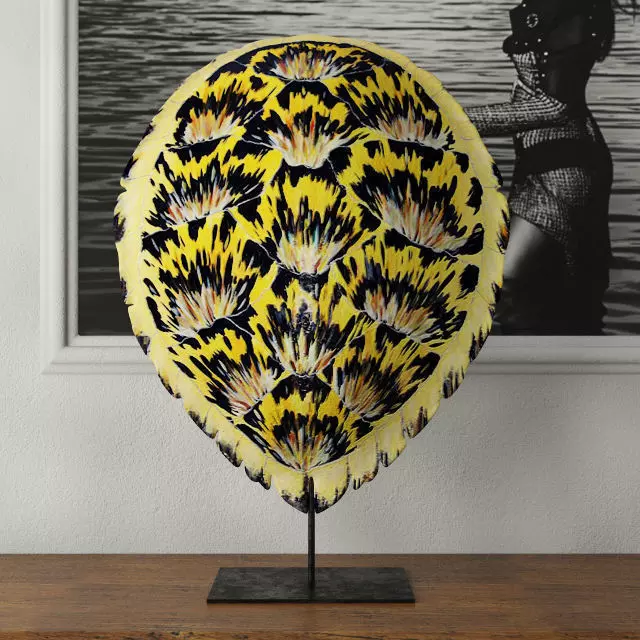 Faux Turtle Shell Sculpture 3D model_0