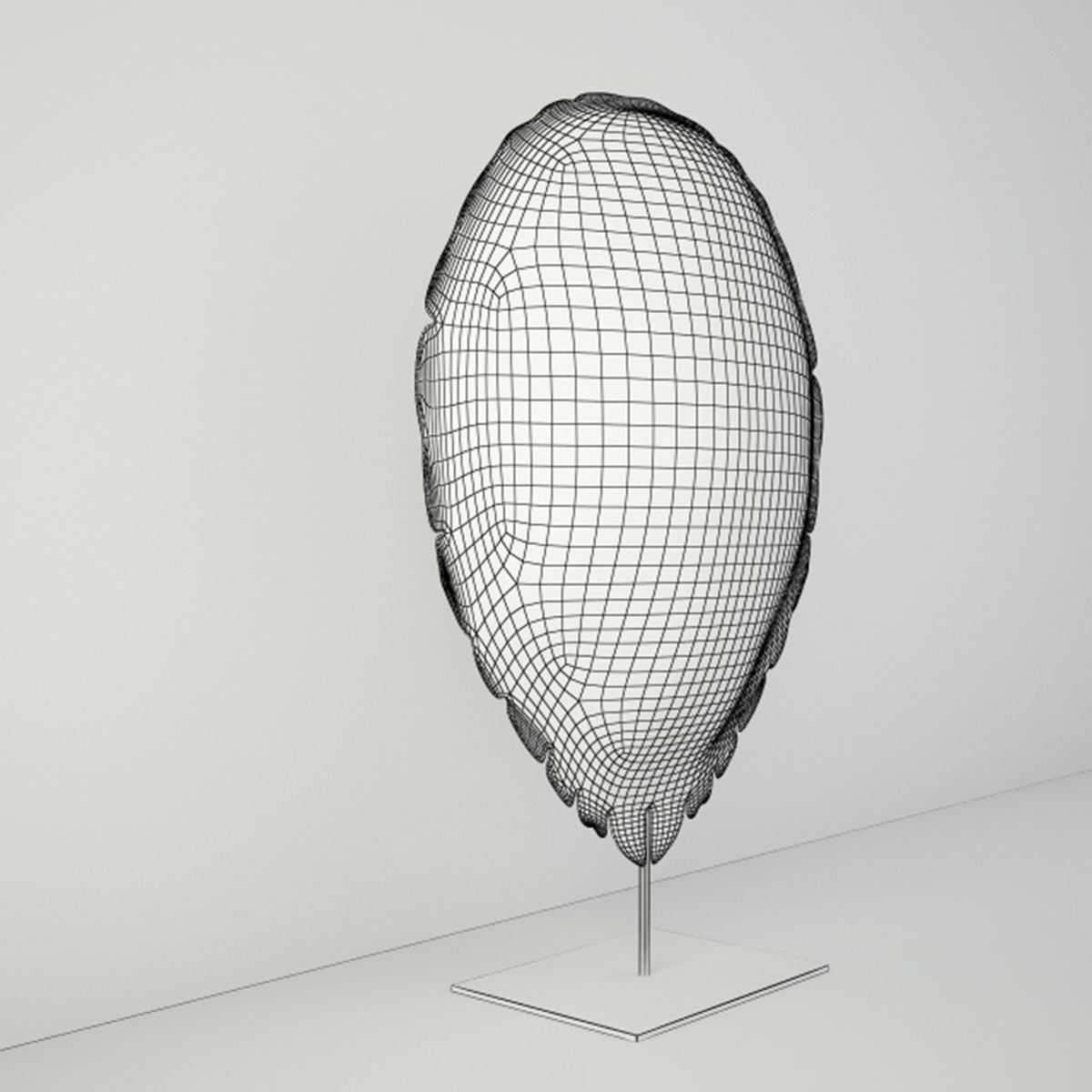 Faux Turtle Shell Sculpture 3D model_2