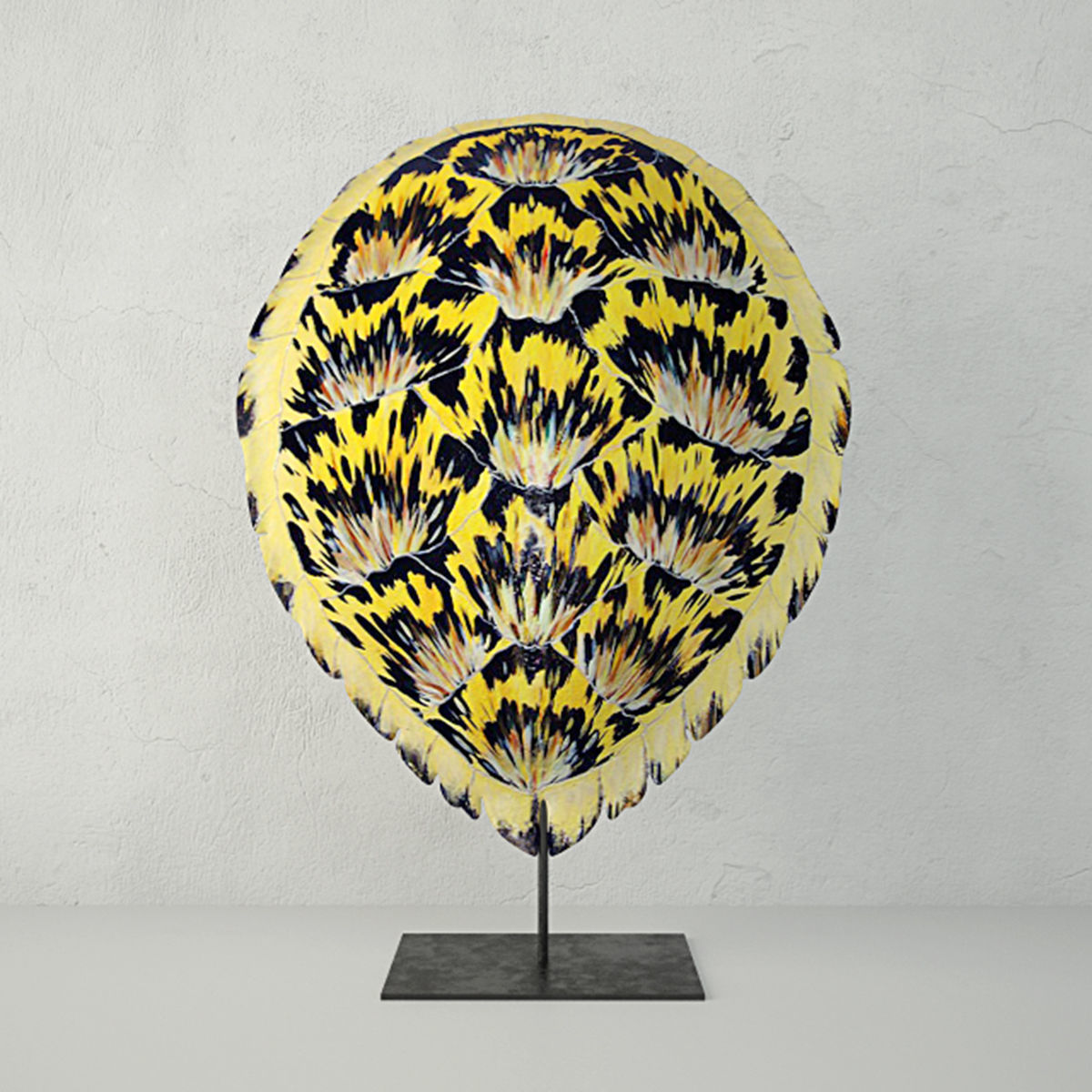 Faux Turtle Shell Sculpture 3D model_3