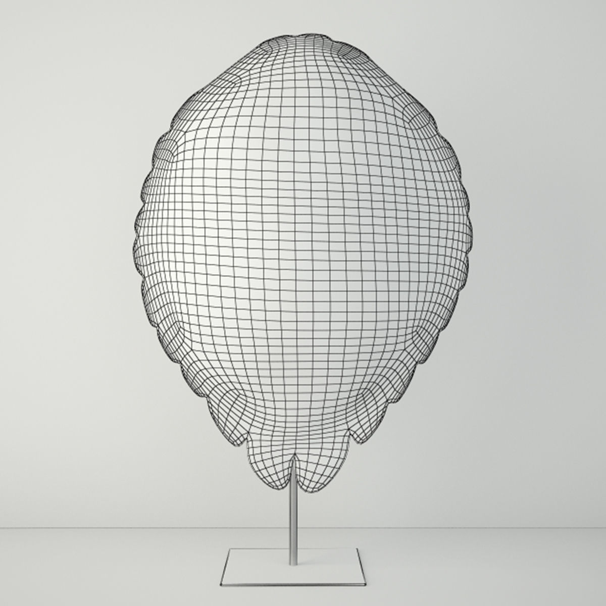 Faux Turtle Shell Sculpture 2 3D model_4