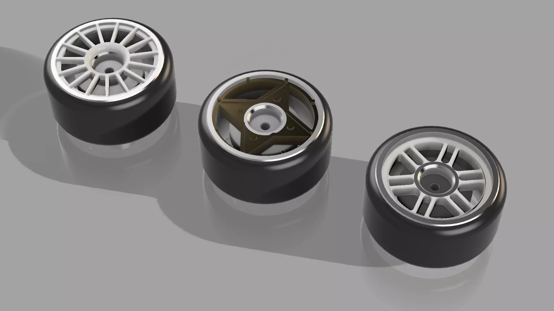 ENKEI Classic wheels set in Hot Wheels scale 3D print model
