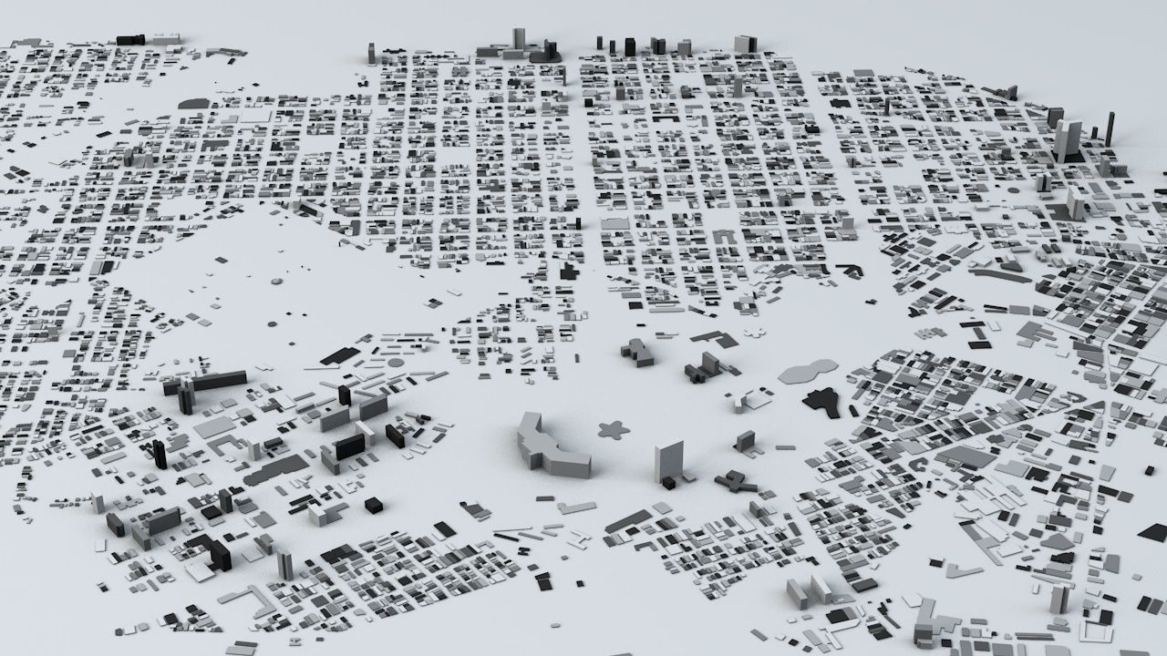 Havana Streets and Buildings 3D model_3