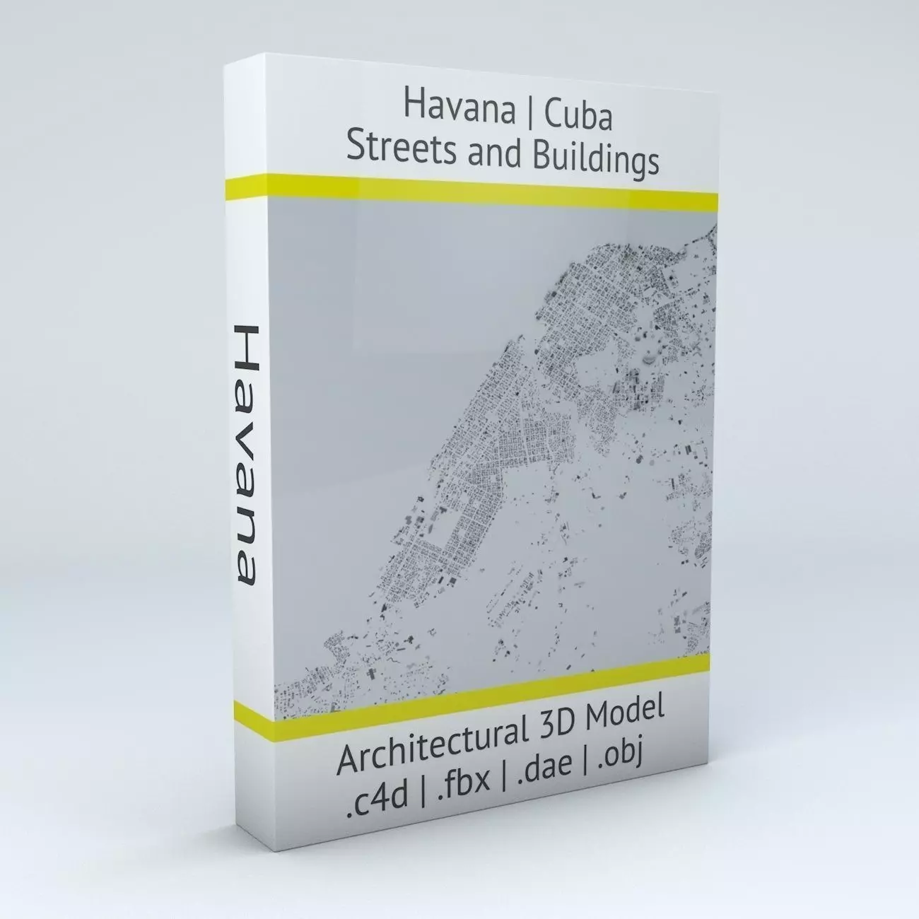 Havana Streets and Buildings 3D model_0