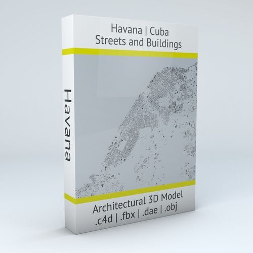 Havana Streets and Buildings 3D model