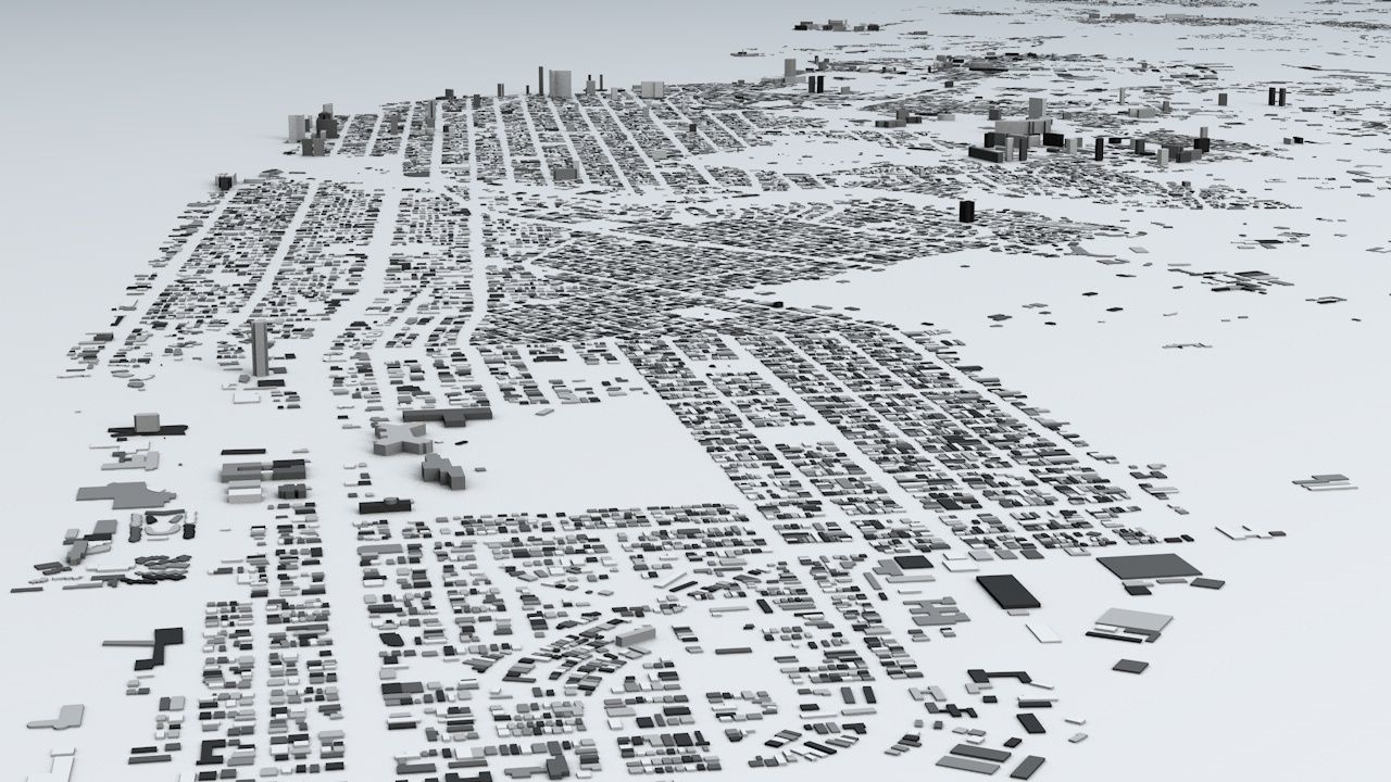 Havana Streets and Buildings 3D model_2