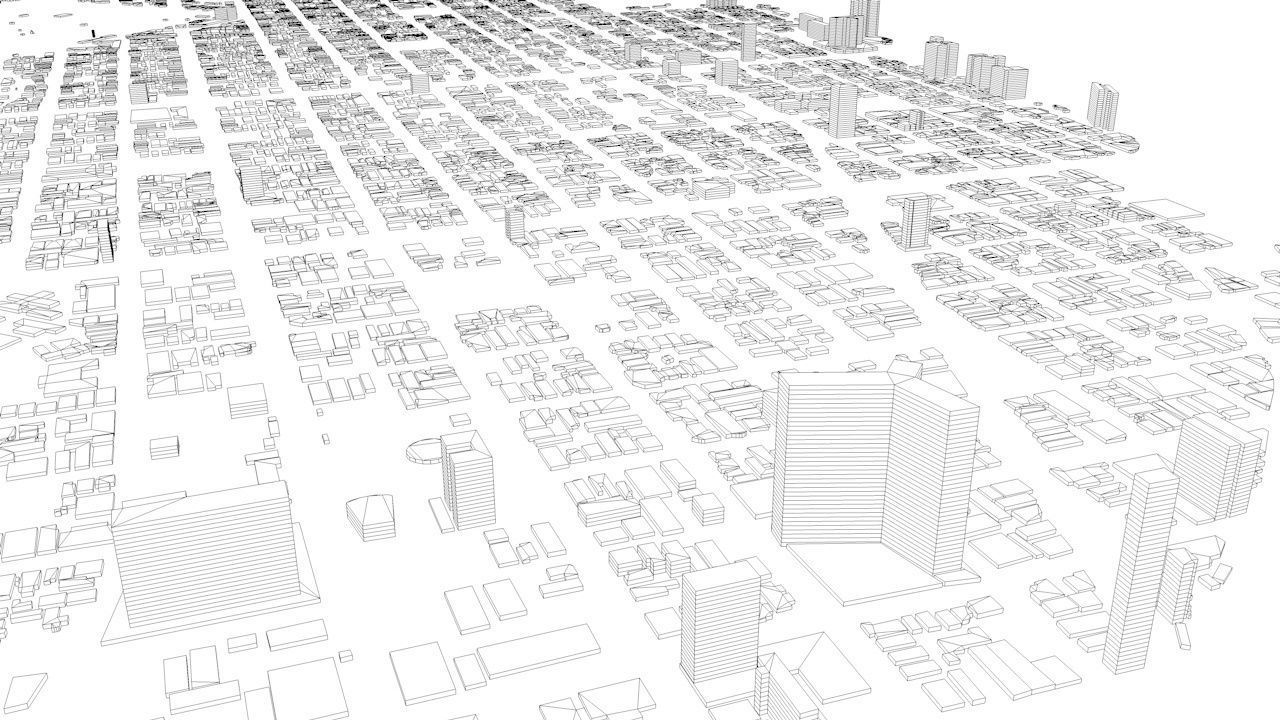 Havana Streets and Buildings 3D model_7