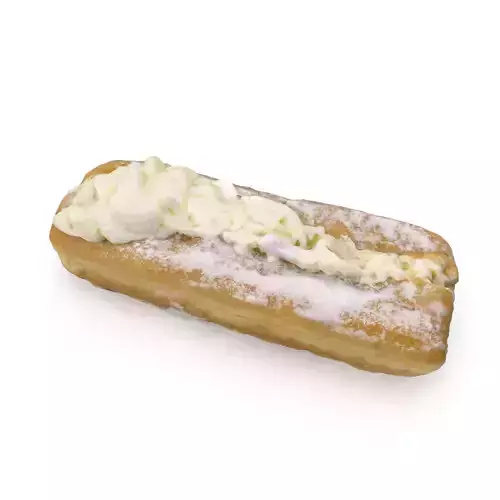 Jam Cream Doughnut - High and Low Poly Versions Low-poly 3D model