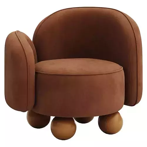 Elentra Armchair Kids 3D model 2