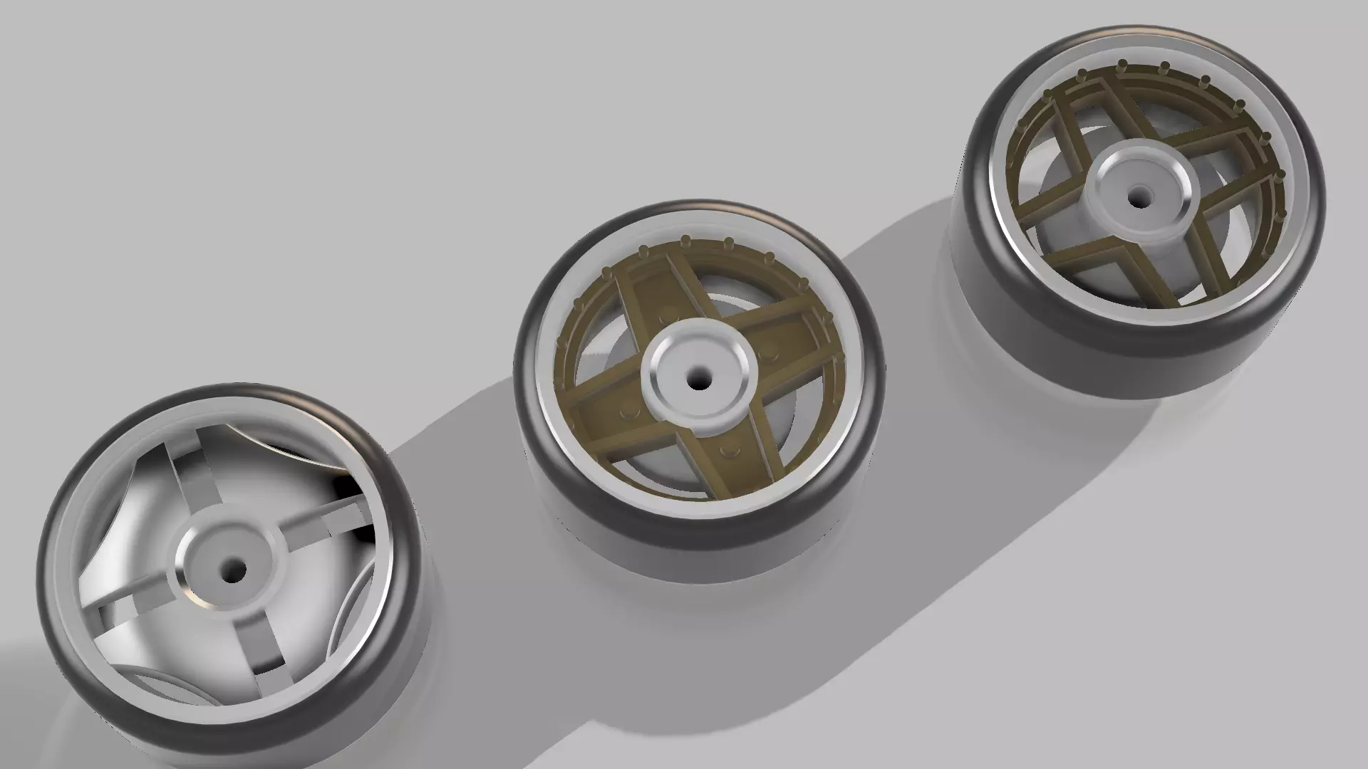 Classic JAPAN wheels set in Hot Wheels scale 3D print model
