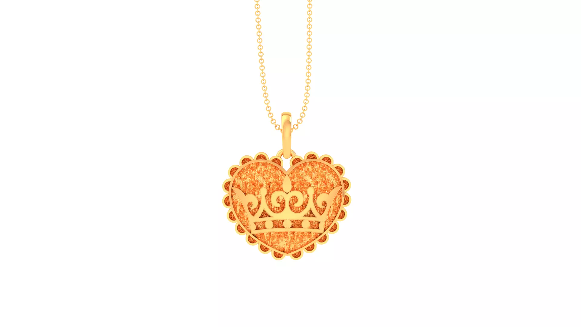 SILVER AND GOLD KIDS PENDANT 3D print model