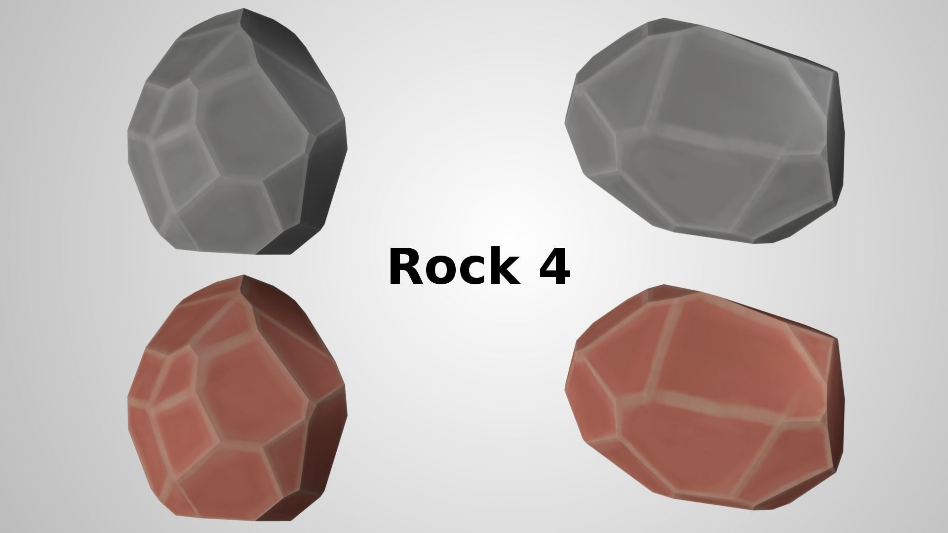 Low Poly Rocks set of Low-poly 3D model_5