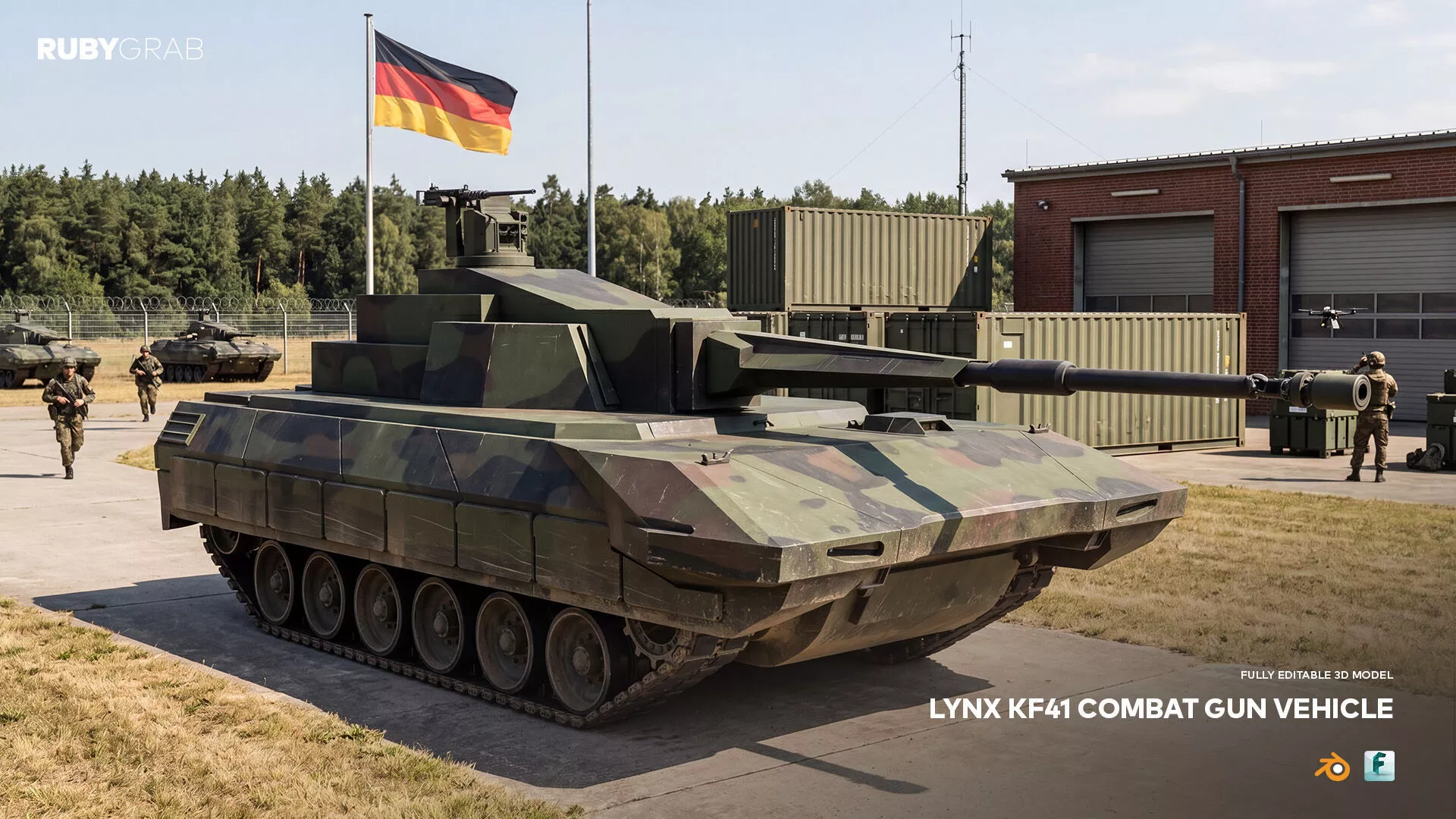 Lynx KF41 Combat Gun Vehicle 3D model