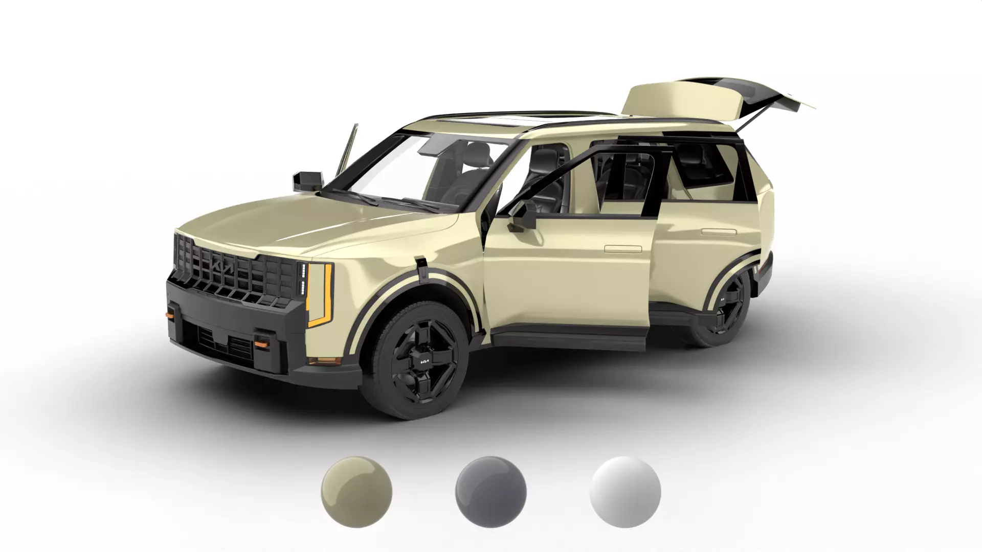 Kia Telluride X-Pro SX HQ 2027 3d model 3D model
