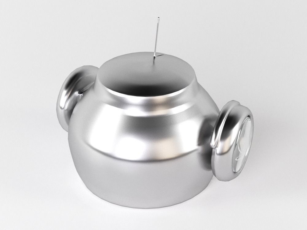 Robot head 2 3D model_2